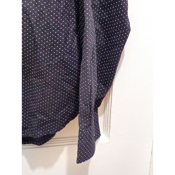 Denim & Flower Mens Black Polka Dot Long Sleeve Button-Down Shirt Size L - Picture 7 of 13